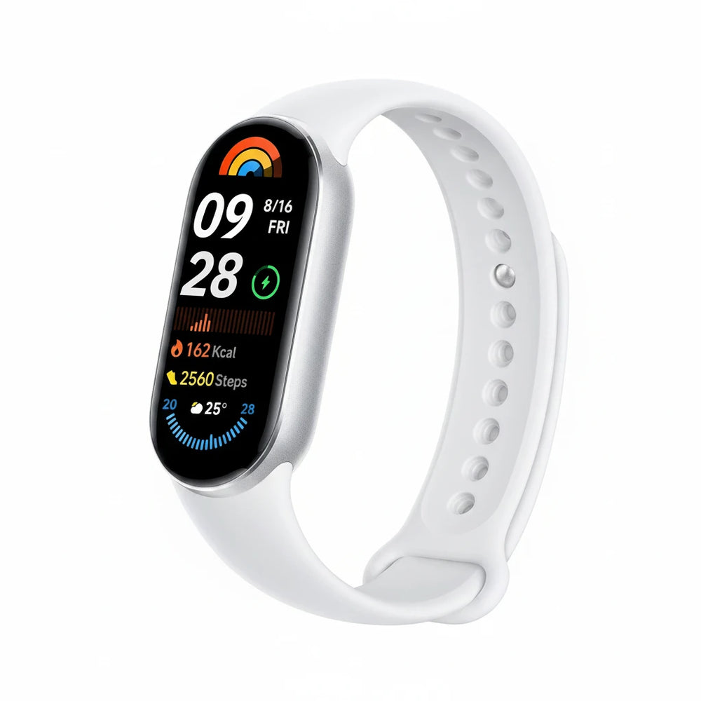 Xiaomi Smart Band 9 Glacier Silver | 1.62'' AMOLED display | Touchscreen, Multisport Tracker, Activity Tracker, Heart Rate Monitor | Bluetooth connectivity