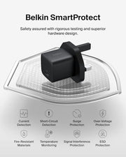 Belkin USB-C Plug 25W - USB-C Phone Charger PD 3.0 Fast Charging with PPS for Apple iPhone 17, iPhone Air, iPhone 16, Samsung Galaxy S25, Pixel 10, Nintendo Switch, & More - Black