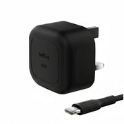 Belkin Compact Wall Charger 45W + USB-C to USB-C Cable, Fast Charging for Apple iPhone 17, iPhone Air, iPhone 16 Serie, Samsung Galaxy S25, Google Pixel, iPad, AirPods & More - Black