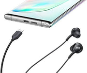 SAMSUNG Earphones USB Type-C EO-IC100, Sound by AKG, In-ear Headset Black, Wired