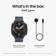 Samsung Galaxy Watch Ultra2 Titanium Gray, 47mm, Bluetooth, Rugged Luxury design, 800 mAh Battery, Fast Charging, Energy Score, 2 Years Manufacturer Extended Warranty 