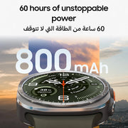 Samsung Galaxy Watch Ultra2 Titanium Silver, 47mm, Bluetooth, Rugged Luxury design, 800 mAh Battery, Fast Charging,Energy Score, 2 Years Manufacturer Extended Warranty 