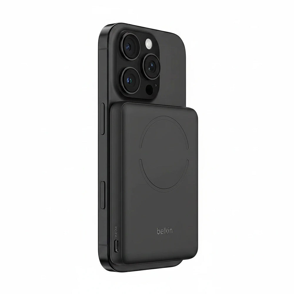 Belkin BoostCharge 5000mAh Magnetic Power Bank with Magnetic Ring - Black
