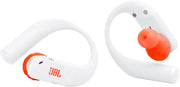 JBL Endurance Peak 4 Waterproof Wireless Sports Earbuds with Noise Cancelling and 48-Hour Battery - White