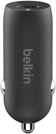 Belkin BoostCharge 30W Fast Car Charger, Compact Design with USB-C Power Delivery Port, USB-C to USB-C Cable Included, Universal Compatibility for iPhone 16, 15, Galaxy S23, Note and More - Black