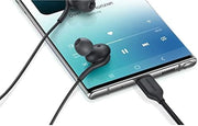SAMSUNG Earphones USB Type-C EO-IC100, Sound by AKG, In-ear Headset Black, Wired