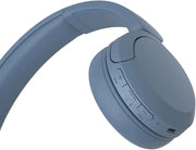 Sony WH-CH520 Wireless Headphones, 50 hours battery life, Clearer hands-free calling, Multipoint Connection, On-ear style, Blue, UAE Version - 1-Year warranty