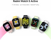Xiaomi Redmi Watch 5 Active Midnight Black|Smartwatch| 2.0" LCD display, Long battery life, Bluetooth calling, Noise reduction, Health tracking, 5ATM waterproof, 18 days battery life