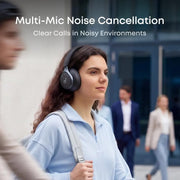 soundcore by Anker, Space One, Adaptive Active Noise Cancelling Headphones, 2X Stronger Human Voice Reduction, 40H ANC Playtime, App Control, LDAC Hi-Res Wireless Audio, Comfortable Fit, Bluetooth 5.3