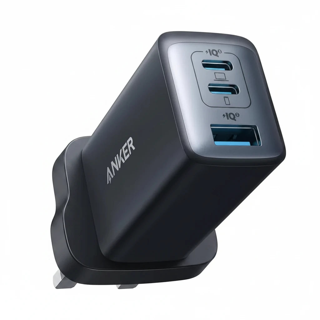 Anker 735 Charger , PPS 3-Port Fast Compact USB C Charger for MacBook Pro/Air, iPad Pro, Galaxy S26/S25/S24, Dell XPS 13, iPhone 17/16/15, Huawei, Xiaomi, Redmi, Vivo, Oppo