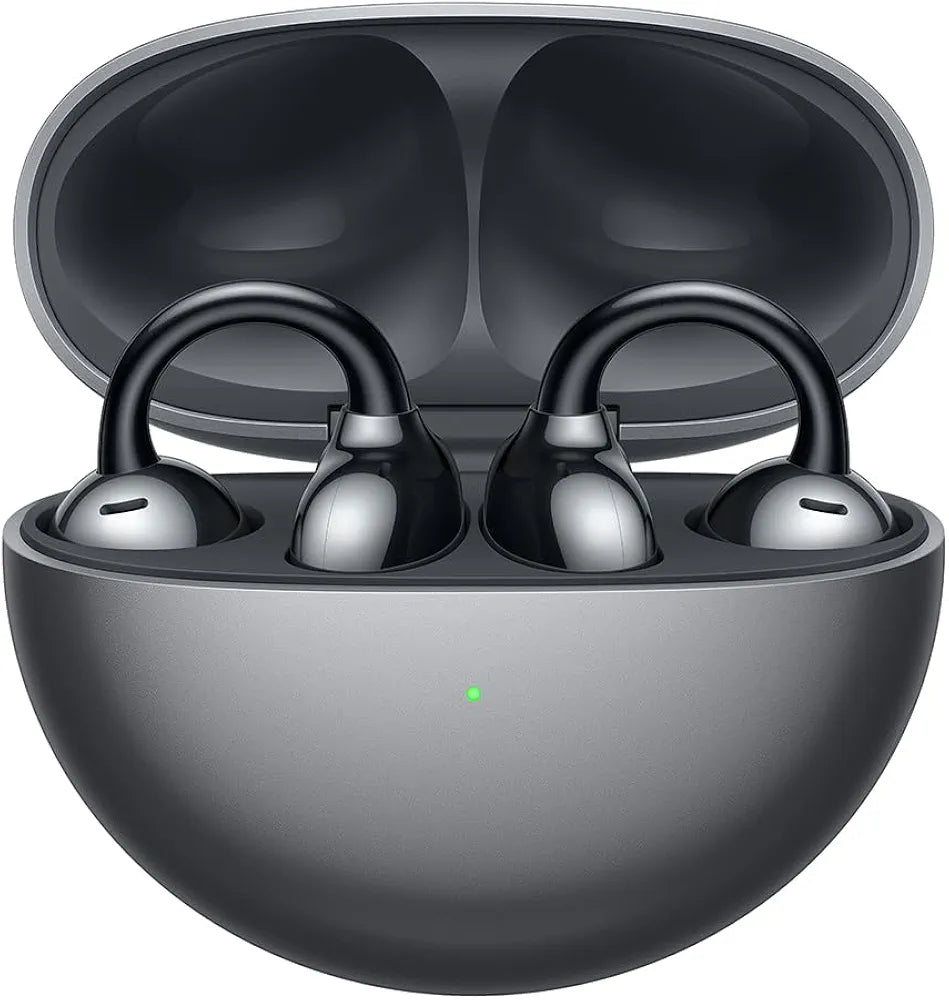 HUAWEI FreeClip, Groundbreaking Aesthetic Design, Feather-light Wearing, Open-ear Listening, AI Crystal-Clear Call, Long Battery Life, Dual-Device Connections, Black