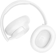 JBL Tune 730BT Wireless Over-Ear Bluetooth Headphones with Pure Bass Sound, 76H Battery Life, Dual Beamforming Mics, Multi-Point Bluetooth 6.0, Foldable & Comfortable – White 