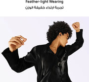 HUAWEI FreeClip, Groundbreaking Aesthetic Design, Feather-light Wearing, Open-ear Listening, AI Crystal-Clear Call, Long Battery Life, Dual-Device Connections, Black