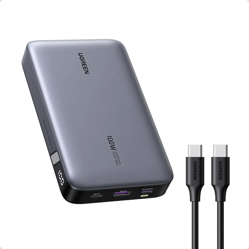 UGREEN Power Bank 20000mAh 100W Laptop Fast Charging Portable Charger