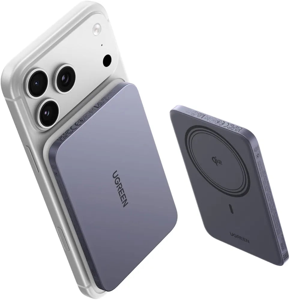 UGREEN MagSafe Power Bank 5000mAh Ultra-Slim Qi2 15W Wireless Charging