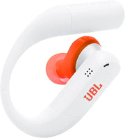 JBL Endurance Peak 4 Waterproof Wireless Sports Earbuds with Noise Cancelling and 48-Hour Battery - White