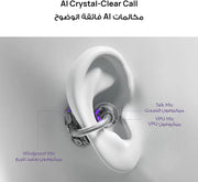 HUAWEI FreeClip, Groundbreaking Aesthetic Design, Feather-light Wearing, Open-ear Listening, AI Crystal-Clear Call, Long Battery Life, Dual-Device Connections, Black