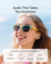 Belkin SoundForm Anywhere Wireless Earbuds, Lightweight Earbuds for Side Sleeping with Long-Lasting Comfort, Bluetooth 6.0, 26H Battery Life, IPX4, Earphones for sleeping, sports and more - White