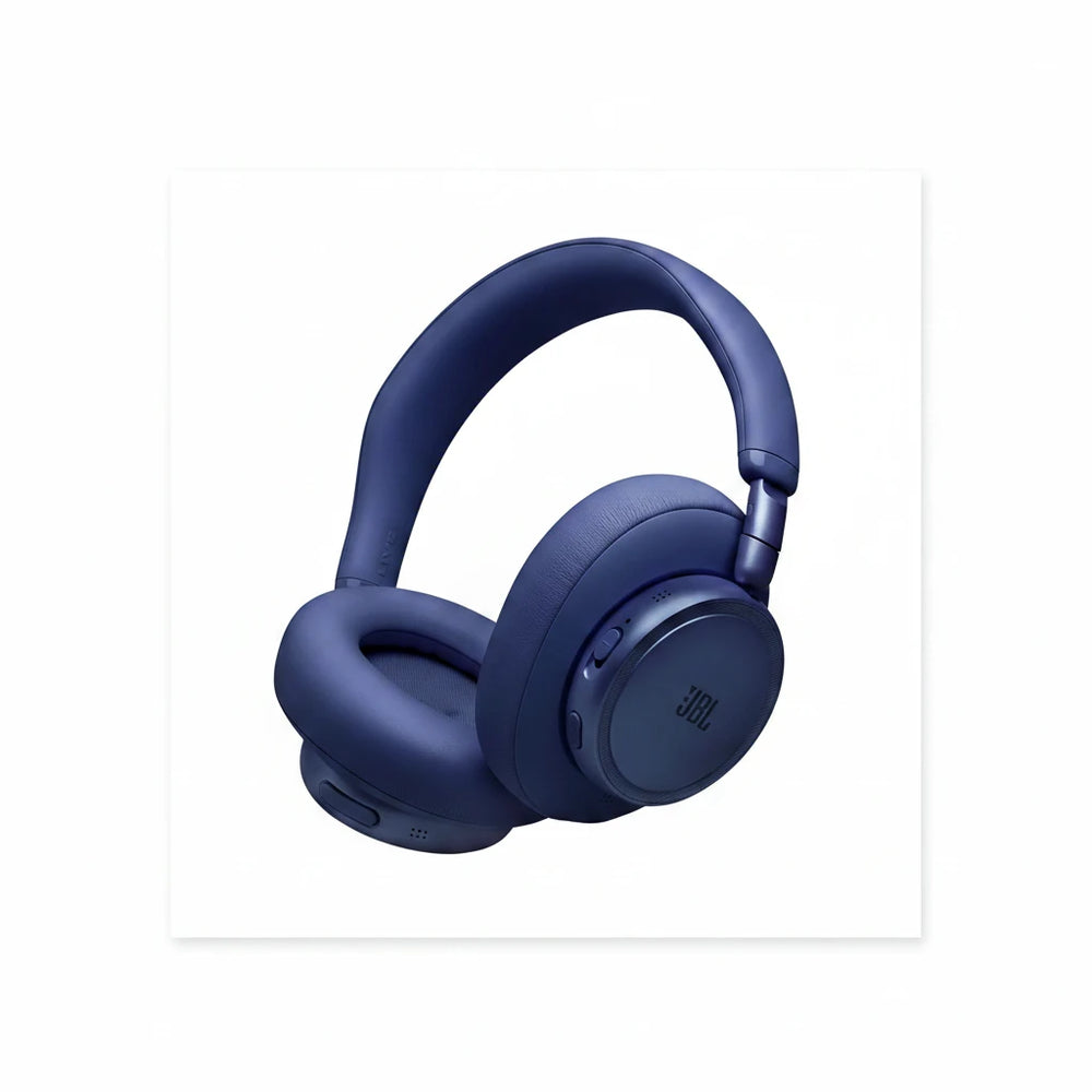 JBL Live 780NC Wireless Over-Ear Headphones with Adaptive Noise Cancelling, Spatial Sound, Voice Control, and JBL Pure Bass - Blue