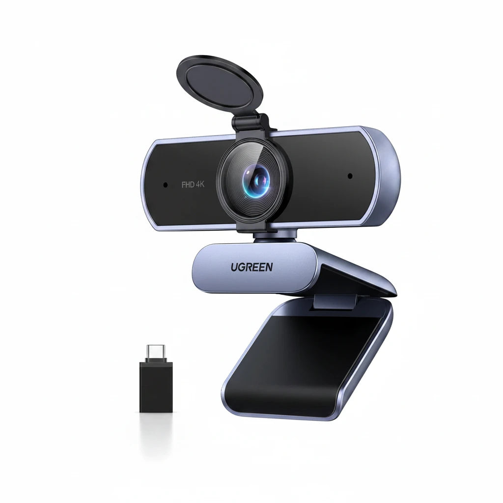 UGREEN 4K Webcam Autofocus Webcam Plug and Play Camera for Laptop/PC Grey