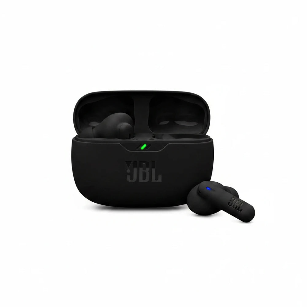 JBL Wave Beam 2 Adaptive Noise Cancelling with Smart Ambient True Wireless Earbuds, Deep Bass, Comfort Fit, 40H Battery, Hands-Free + VoiceAware, Water and Dust Resistant - Black, JBLWBEAM2BLK