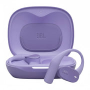 JBL Sense Lite Wireless Open-Ear Earbuds with Ear Hooks, IP54 Water-Resistant, 32-Hour Battery, Purple