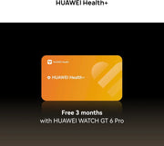 HUAWEI WATCH GT 6 Pro Smart Watch, 46mm, upto 21 days battery life, GPS Smart Watches with 100+ Sports Mode, Cycling, iOS & Android Compatible, ECG Analysis, Health Monitoring, Black