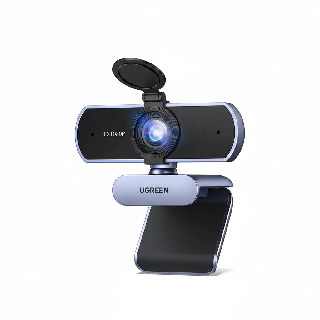 UGREEN 1080P Webcam PC Camera USB HD Microphone for Laptop Streaming Grey