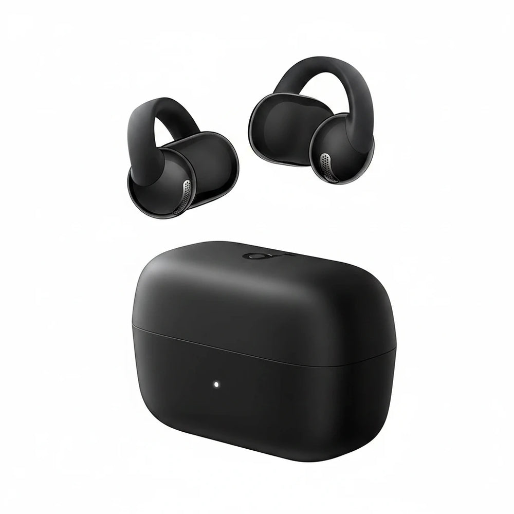 Soundcore C50i by Anker, Open-Ear Headphones, Clip-On Earbuds, Ultra-Comfort, FlexiClip Design, 12mm Drivers for Powerful Bass, AI Clear Calls, 28H Playtime, Secure Fit, Hi-Res, IP55, Bluetooth 6.0