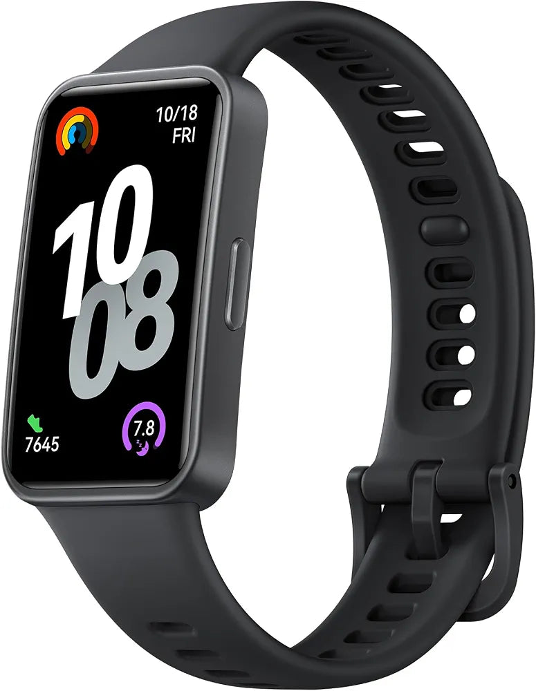 HUAWEI Band 10 Smart Watch, Metallic Design and Comfortable Wearing, Pro-level Sleep Analysis, Emotional Health Aid, 100 Workout Modes, Robust Battery Life, IOS and Android, Black