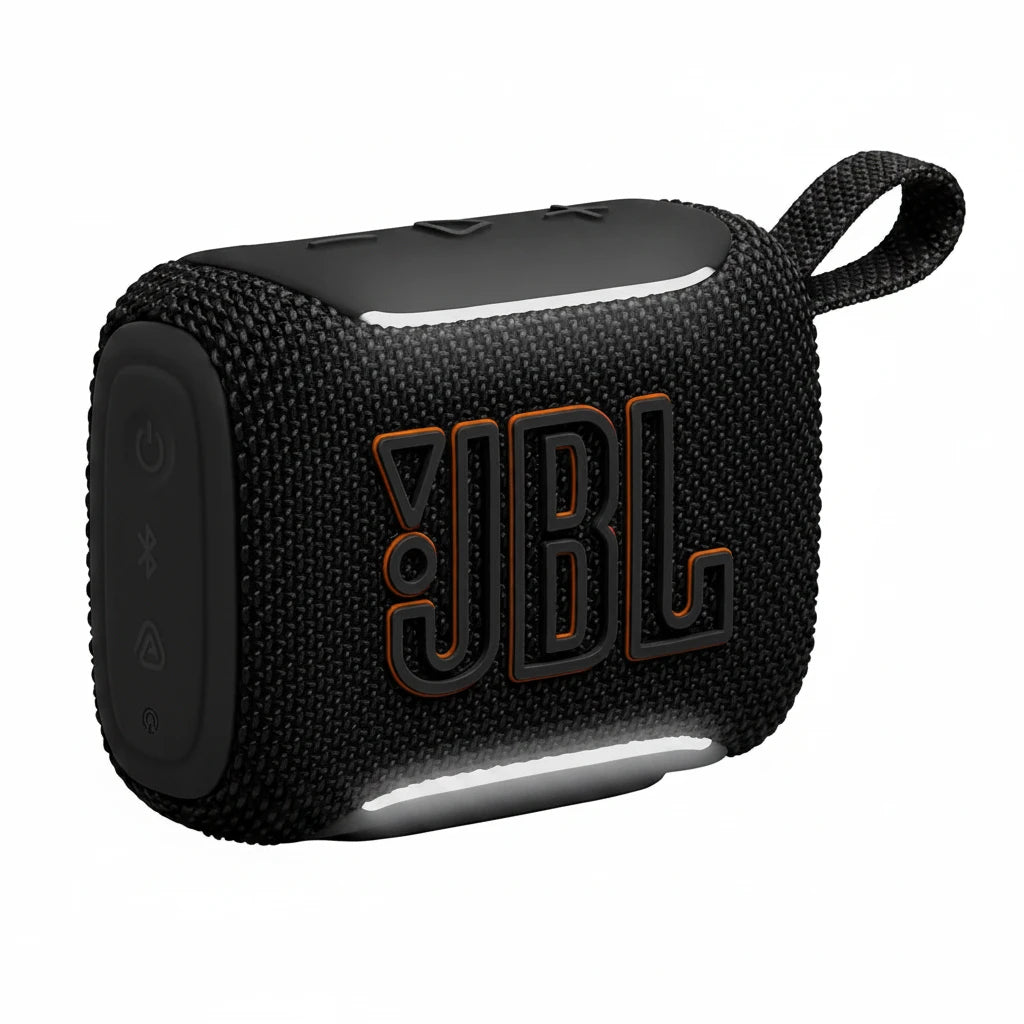JBL Go 5 Portable Bluetooth Speaker with Ambient Edge Lighting, IP68 Waterproof & Dustproof, 10H Playtime, AirTouch Stereo Pairing, Auracast™, USB-C Lossless Audio – Compact & Drop-Proof, Black