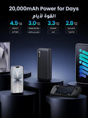 UGREEN Power Bank 20000mAh, PD 22.5W Portable Charger Fast Charging
