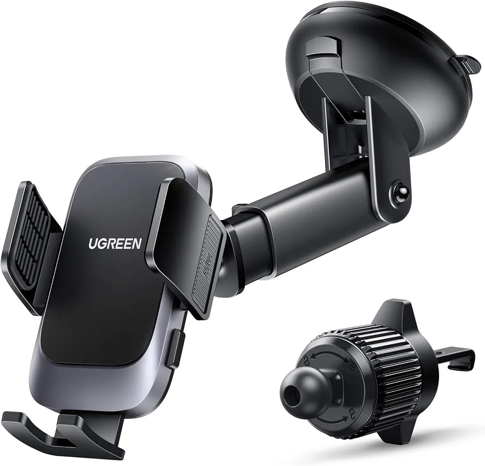 UGREEN Car Phone Holder Car Mount Upgraded 4-in-1 One-button Release