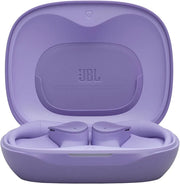 JBL Sense Lite Wireless Open-Ear Earbuds with Ear Hooks, IP54 Water-Resistant, 32-Hour Battery, Purple