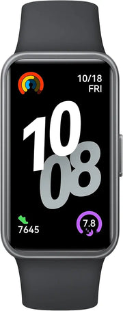 HUAWEI Band 10 Smart Watch, Metallic Design and Comfortable Wearing, Pro-level Sleep Analysis, Emotional Health Aid, 100 Workout Modes, Robust Battery Life, IOS and Android, Black