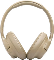 JBL Tune 730BT Wireless Over-Ear Bluetooth Headphones - Pure Bass, 76H Battery, Dual Mics, Multi-Point, Foldable - Beige