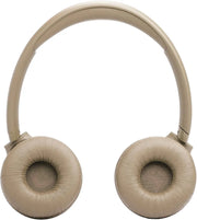 JBL Tune 530BT Wireless On-Ear Bluetooth Headphones with Pure Bass Sound, 76H Battery Life, Dual Beamforming Mics, Multi-Point Bluetooth 6.0, Foldable & Lightweight – Beige 