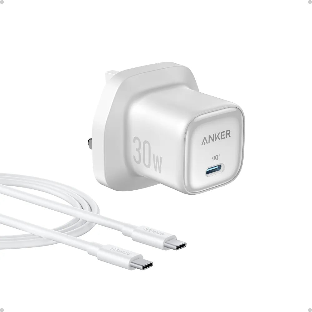 30W USB C Plug, Anker Zolo Compact GaN USB C Charger, Enhanced Temperature Control, Compact Design and 3X Faster Charging, Compatible with iPhone, iPad, Samsung, Pixel, and More