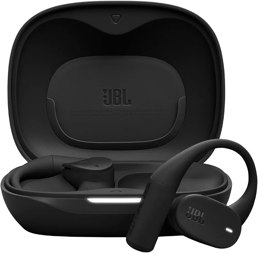 JBL Sense Lite Wireless Open-Ear Earbuds with Air Conduction, 32-Hour Battery, and IP54 Water Resistance - Black