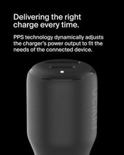 Belkin BoostCharge Dual Car Charger 42W w/Fast Charge USB-C 30W PPS & 12W USB-A Ports for Apple iPhone 16/16 Pro/16 Plus/16 Pro Max, iPhone 15, 14, 13, 12 Series, Samsung Galaxy S24, & More - Black