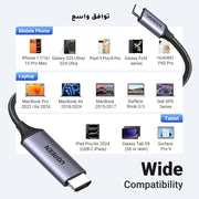 UGREEN 4K USB C to HDMI Cable USB 3.1 for iPhone 17/16 Series Dell XPS 1M