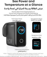 Anker 140W USB C Charger, Laptop Charger, 4-Port Multi-Device Fast Charging, Advanced GaN Power Adapter, Intuitive Touch Controls, Compatible with MacBook, iPhone 17 Series, Samsung, Pixel, and More