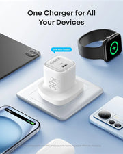 30W USB C Plug, Anker Zolo Compact GaN USB C Charger, Enhanced Temperature Control, Compact Design and 3X Faster Charging, Compatible with iPhone, iPad, Samsung, Pixel, and More