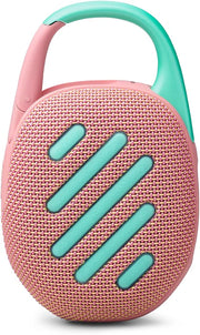 JBL Clip 5 Ultra-Portable Waterproof Bluetooth Speaker with 12-Hour Playtime and Auracast - Pink