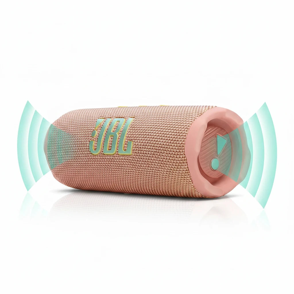 JBL Flip 7 - JBL Pro Sound with AI Sound Boost, up to 16 hours of playtime, multi-speaker connection via Auracast, and waterproof, dustproof, drop-proof design for all adventures – Pink.