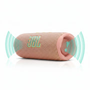 JBL Flip 7 - JBL Pro Sound with AI Sound Boost, up to 16 hours of playtime, multi-speaker connection via Auracast, and waterproof, dustproof, drop-proof design for all adventures – Pink.