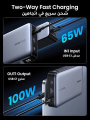 UGREEN Power Bank 20000mAh 100W Laptop Fast Charging Portable Charger