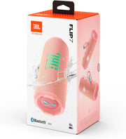 JBL Flip 7 - JBL Pro Sound with AI Sound Boost, up to 16 hours of playtime, multi-speaker connection via Auracast, and waterproof, dustproof, drop-proof design for all adventures – Pink.