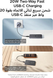 UGREEN MagSafe Power Bank 5000mAh Ultra-Slim Qi2 15W Wireless Charging