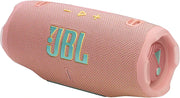 JBL Charge 6 Portable Waterproof Bluetooth Speaker with Power Bank and 28-Hour Playtime - Pink